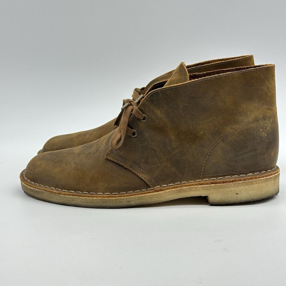 Clark’s Originals Desert Boot Mens Size 10.5 M Brown Leather Lace Up Chukka
